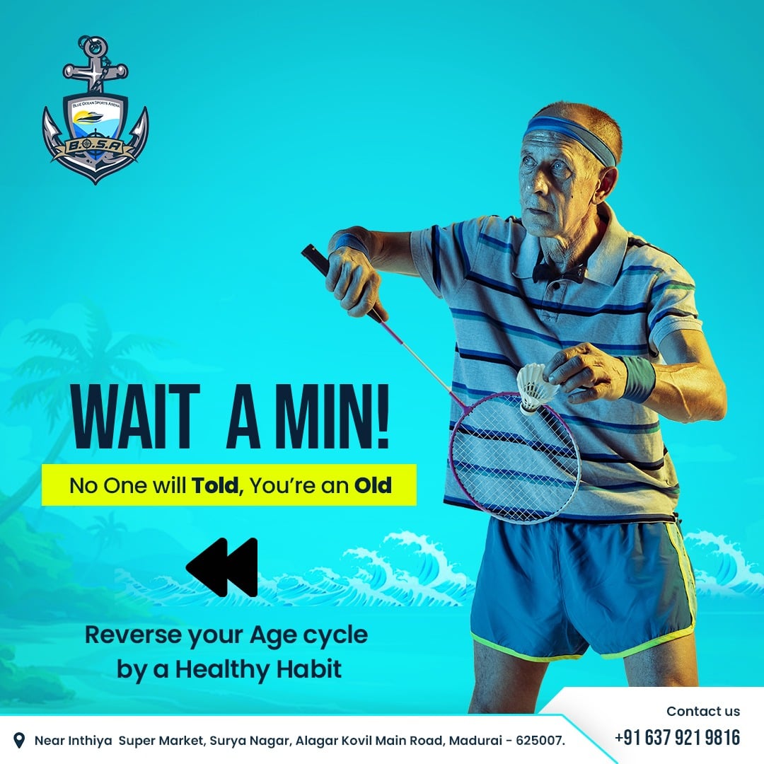 Indoor synthetic badminton court